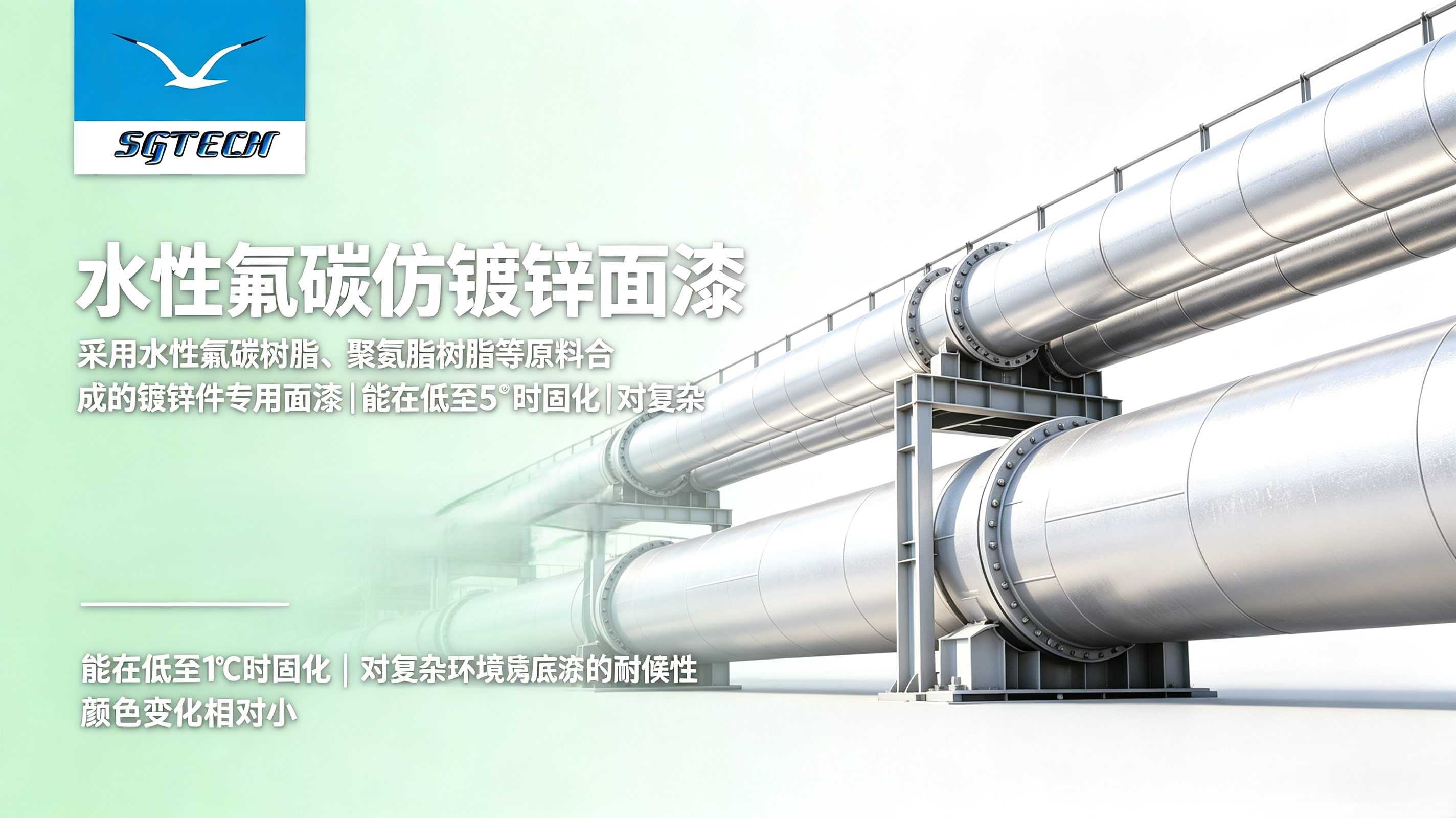 水性氟碳仿镀锌面漆（银白色）