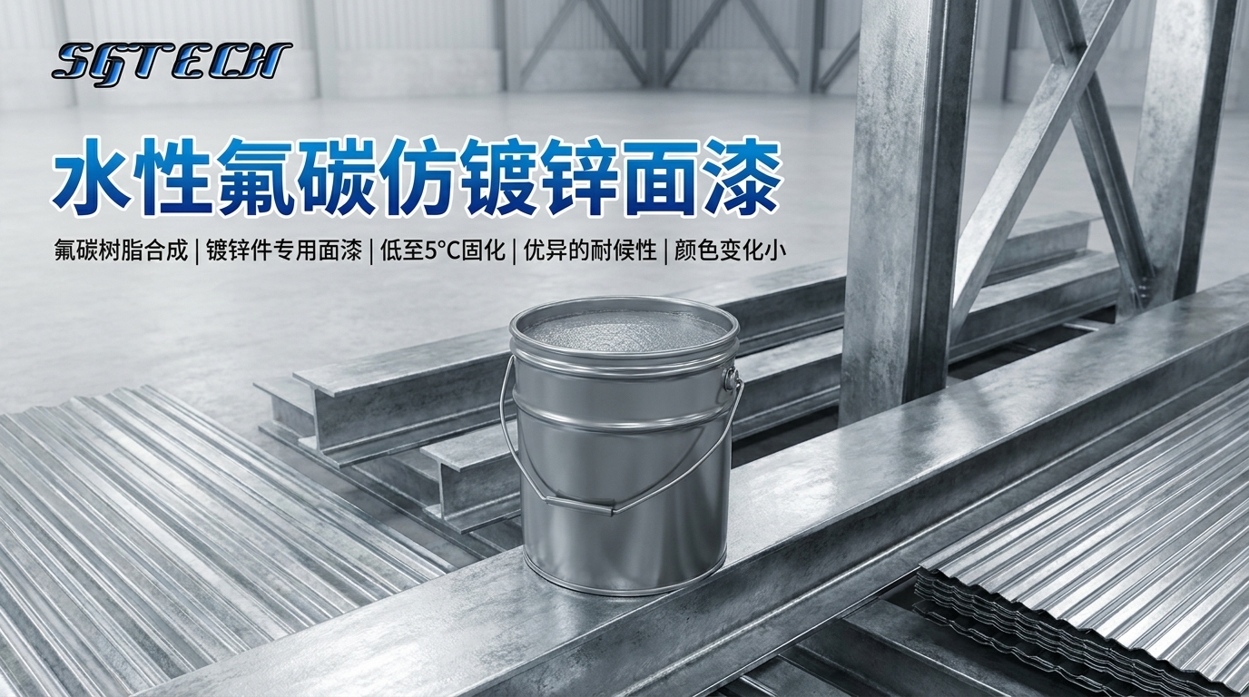 水性氟碳仿镀锌面漆（银白色）