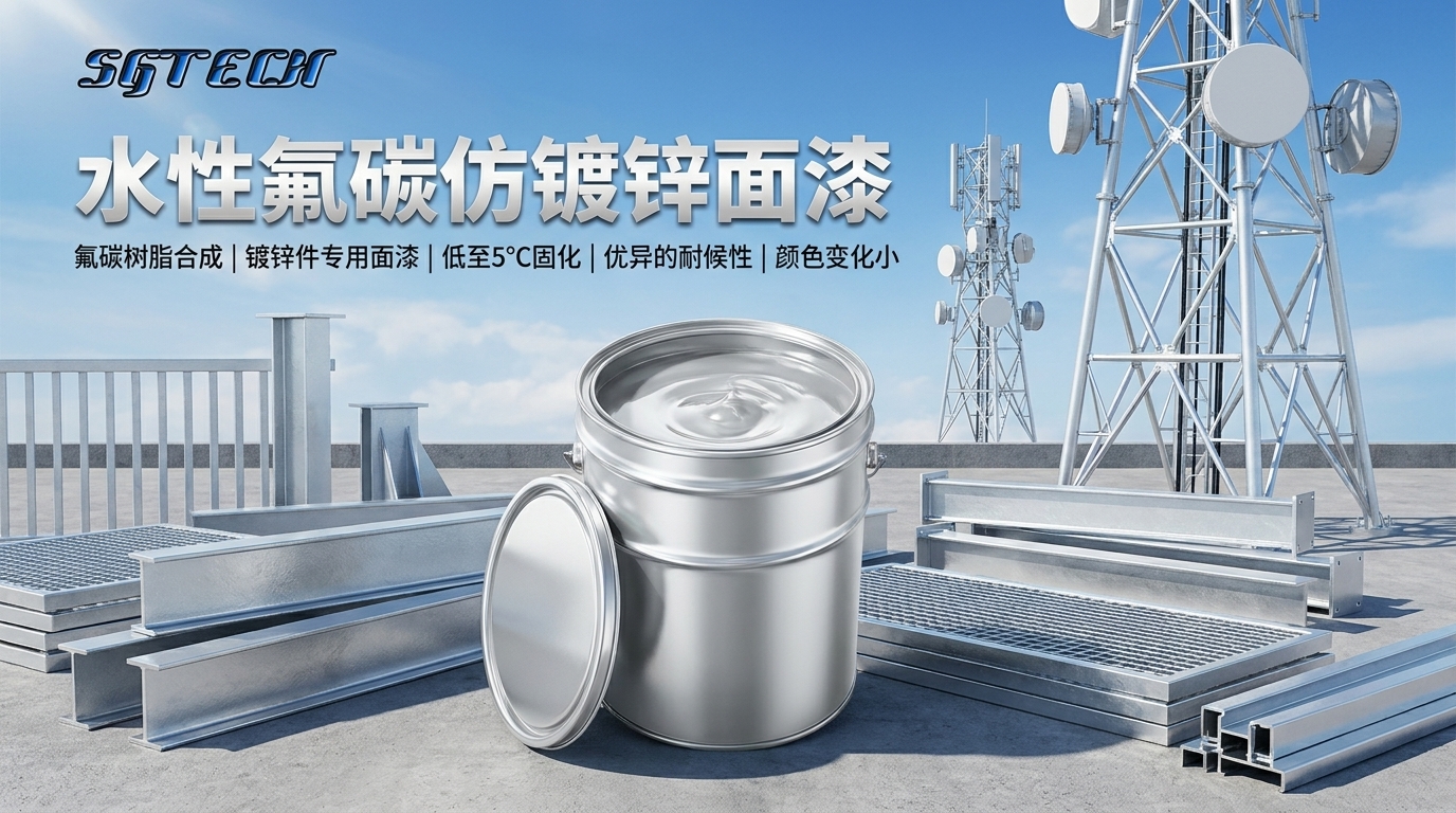 水性氟碳仿镀锌面漆（银白色）